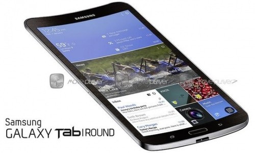 三星柔性屏平板Galaxy Tab Round概念机（图片来自MovePlayer）