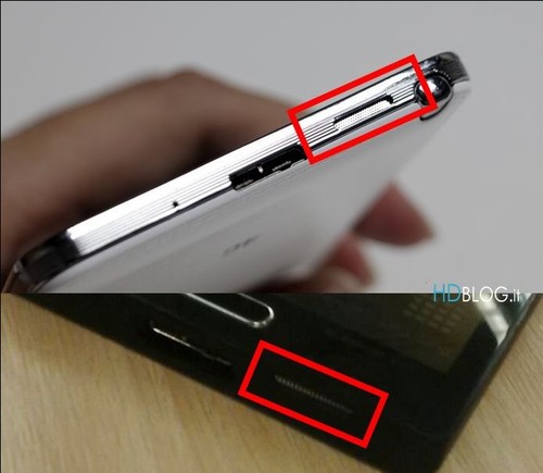 扬声器与Note3一样在底部，也可能是Note4原型机（图片引自HDBLOG）
