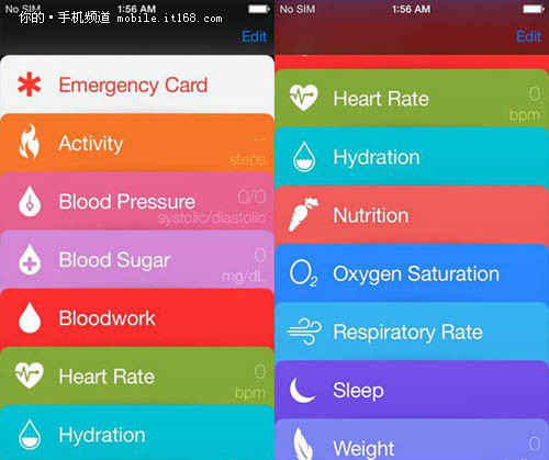 ▲搭载iOS8系统该系统将增加大量健康类应用