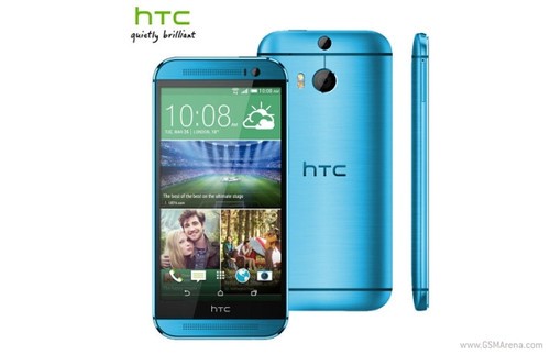 蓝色版HTC One（M8)(图片来自GSMArena）