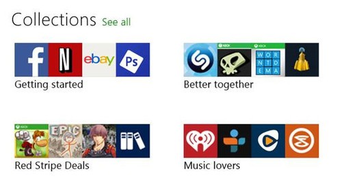 微软Windows Store新增Collections收藏功能（图片来自cnbeta）