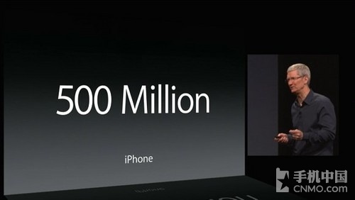 苹果共售出5亿台iPhone