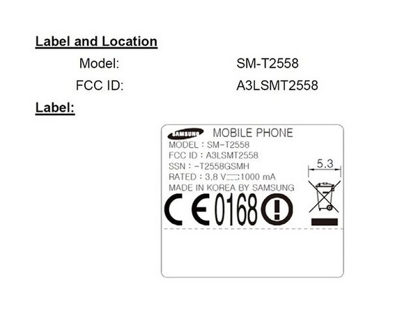 三星神秘7英寸新机申请FCC认证(图片引自gsmarena)