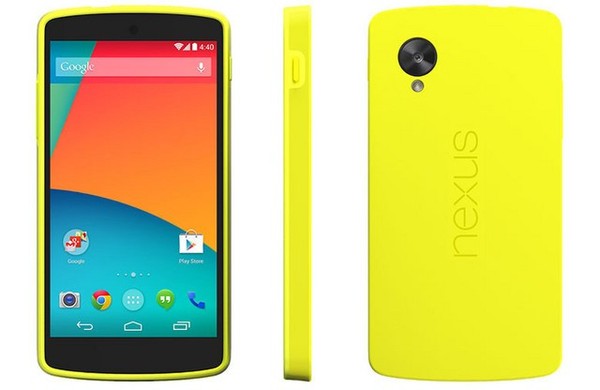 黄色Nexus 5渲染图（图片来自pocketnow）