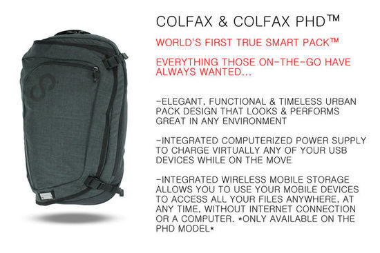 Colfax智能电脑包（图片来自cnbeta）