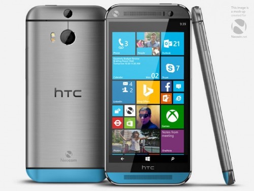金属版HTC W8（图片引自Twitter）