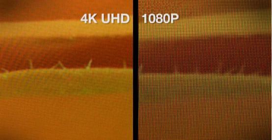 不用争了 4K和1080p电视观看效果的确有差别