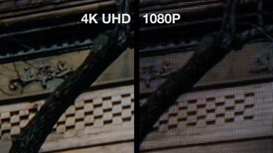 不用争了 4K和1080p电视观看效果的确有差别