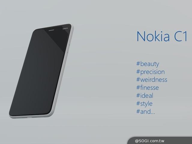 后微软时代的诺基亚将推Nokia C1安卓手机
