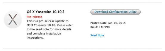 苹果向开发者推送OS X 10.10.2第四个测试版
